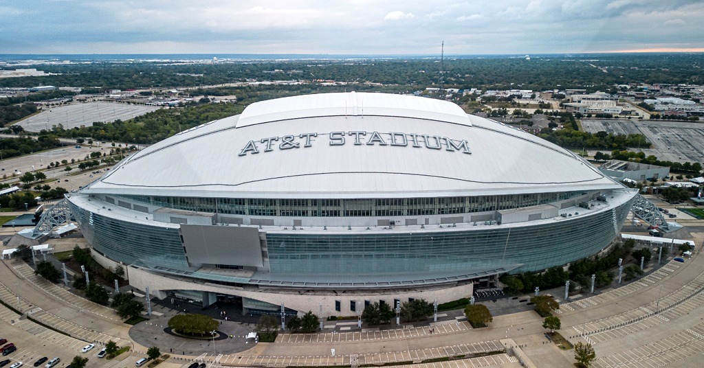 AT&T Stadium in Arlington, Texas, home of the Dallas Cowboys and major sports venue