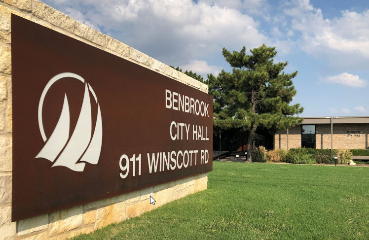 Benbrook City Hall in Benbrook, Texas, municipal building serving the local community