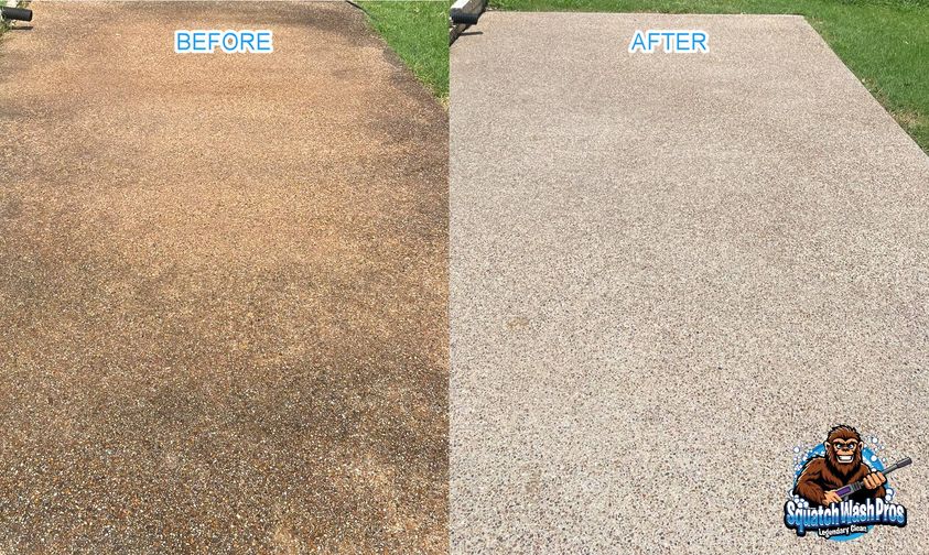 Squatch Wash Pros team performing exterior service work on a residential property in North Texas
